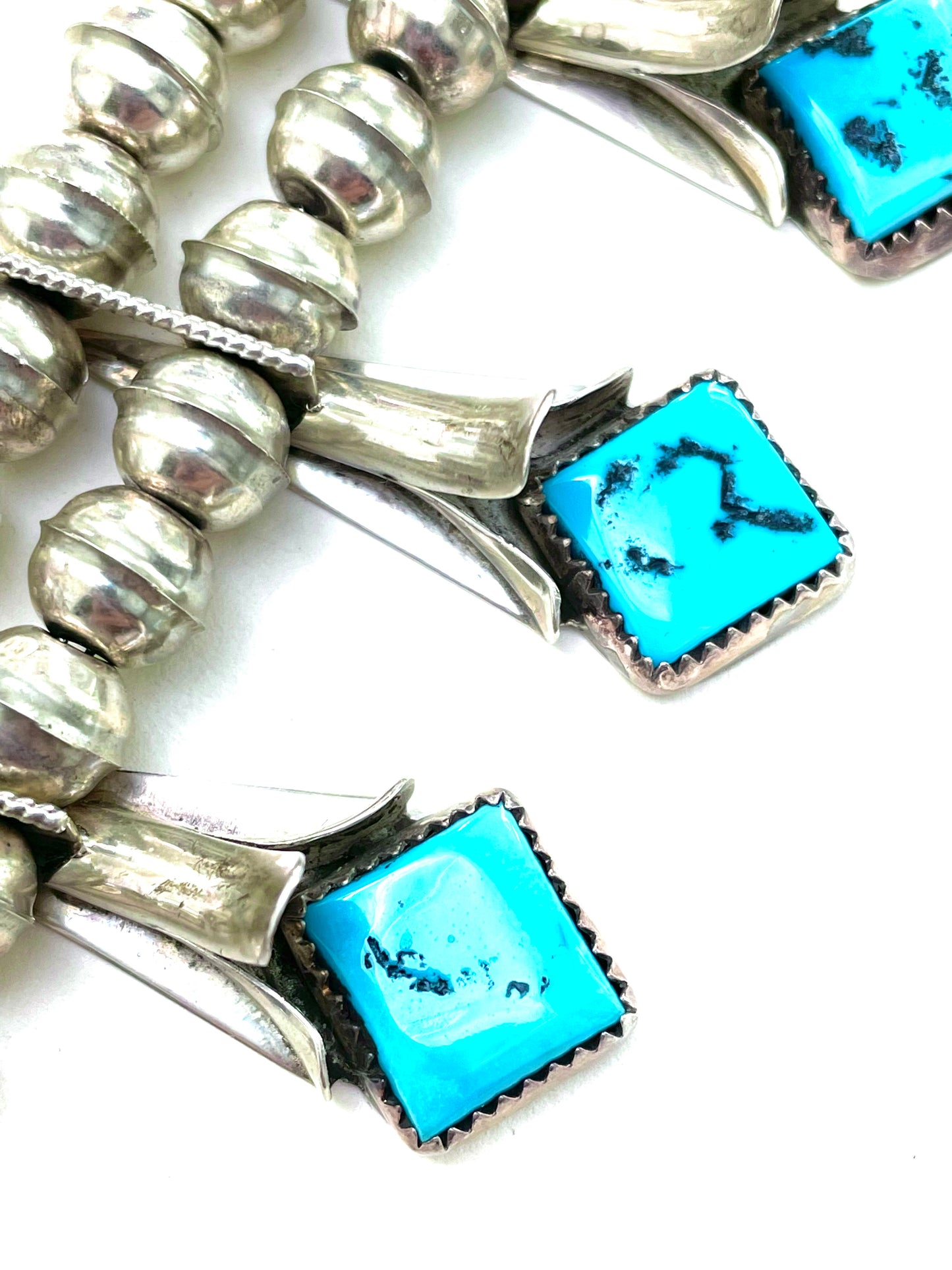 Squash blossom necklace Navajo sterling silver