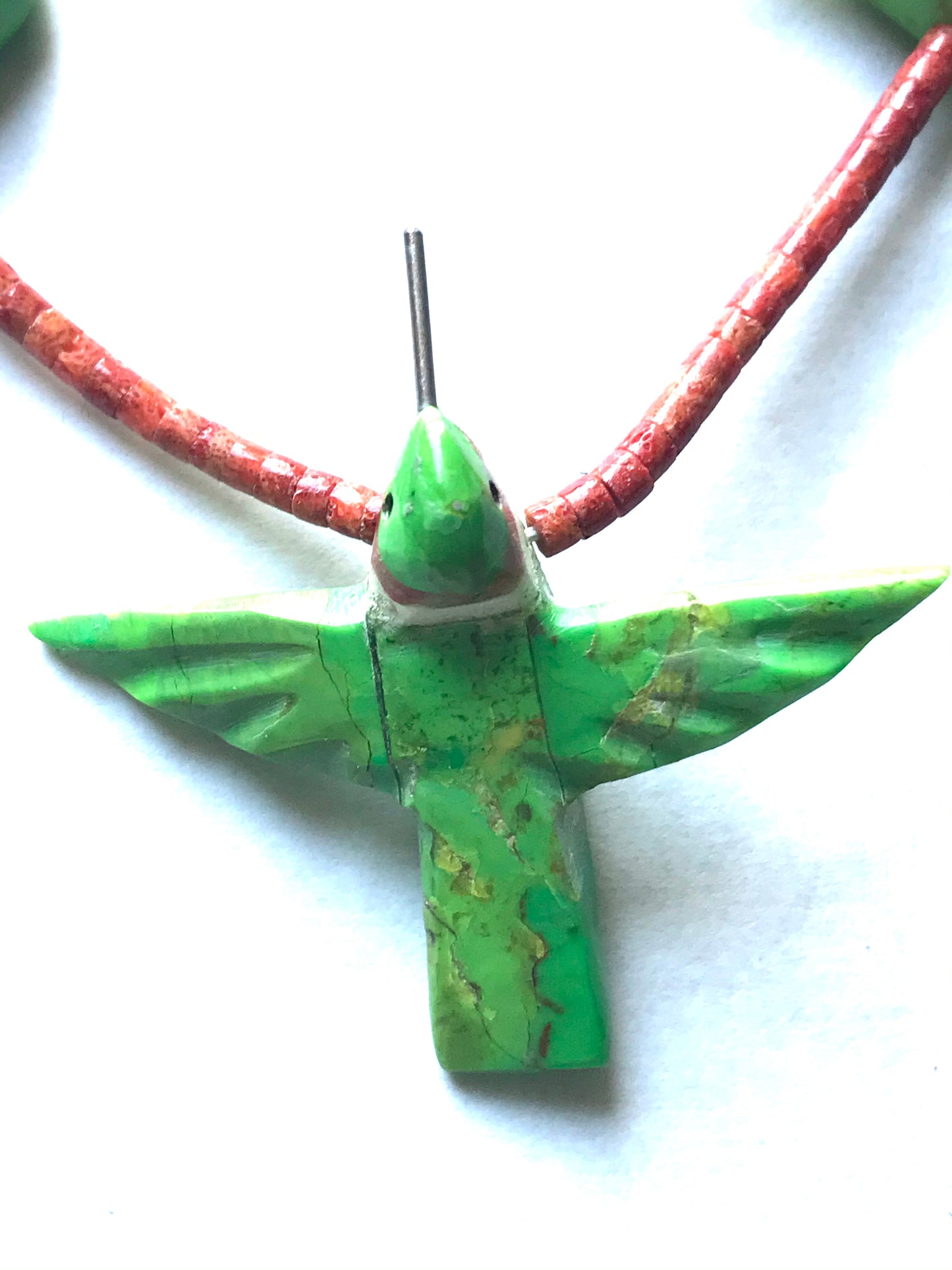 New gaspiate & coral power animal necklace