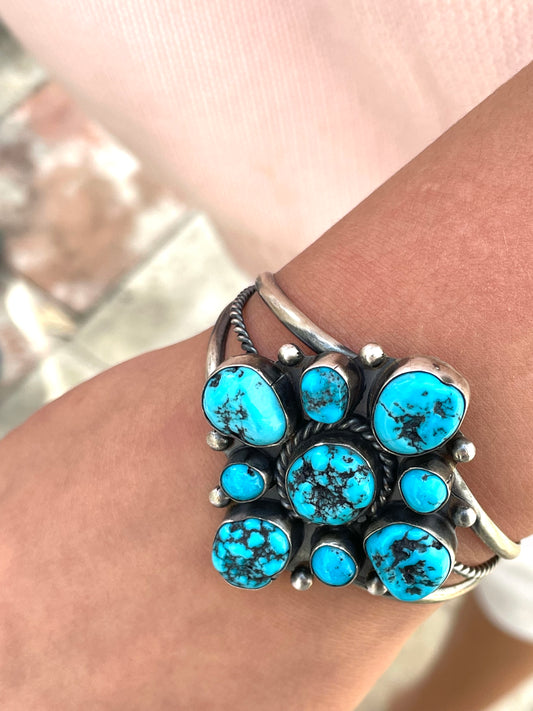 Turquoise bracelet stunning nugget turquoise