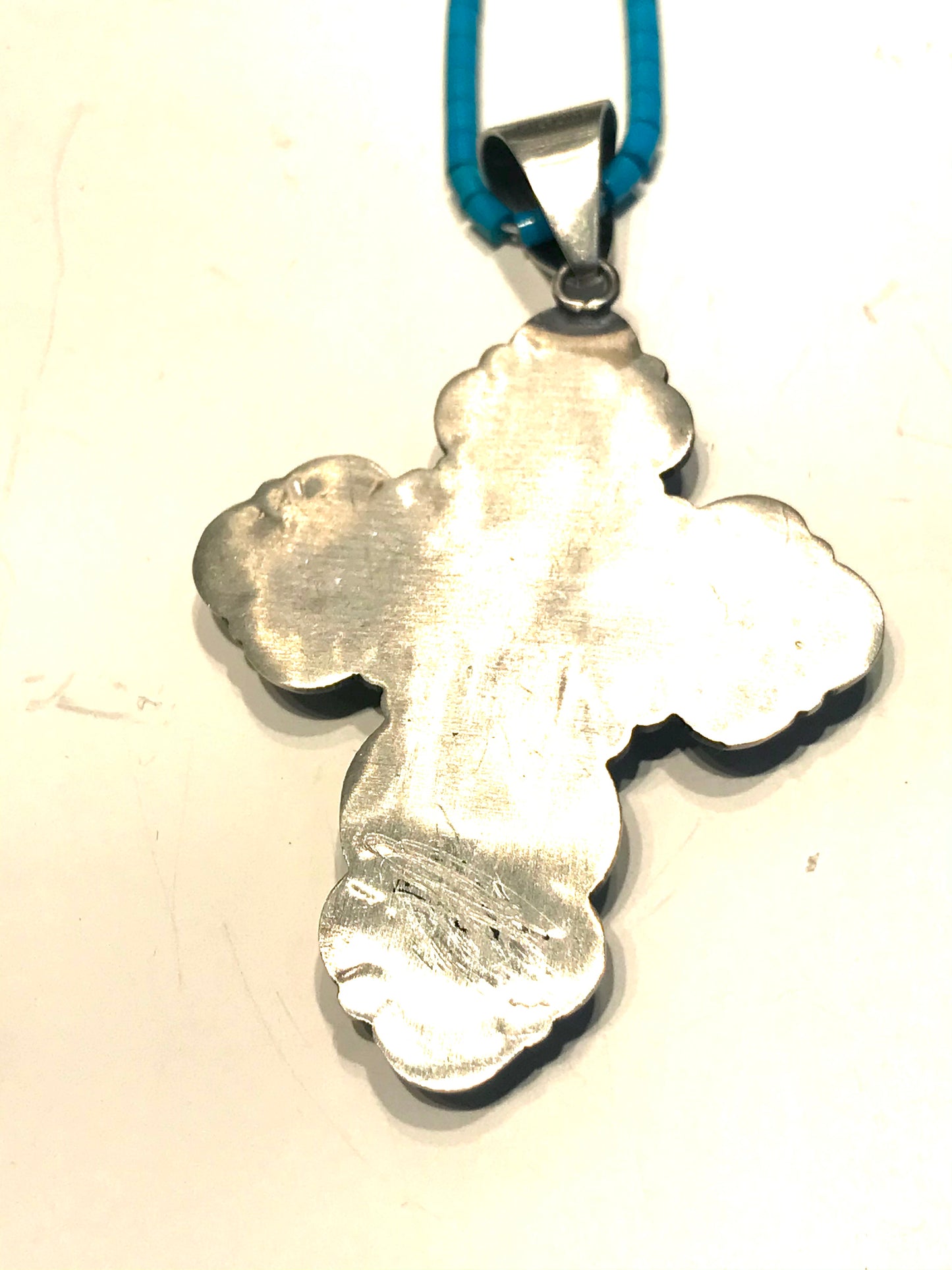 Large Navajo cross pendent
