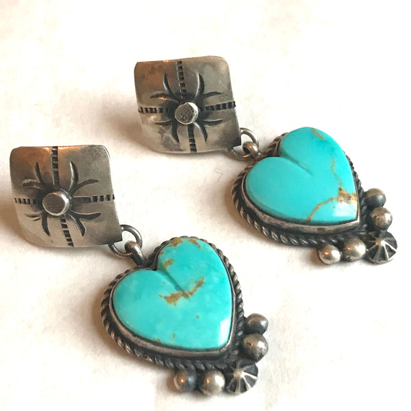 Turquoise Heart earrings