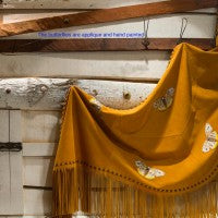 Handmade Tan Butterfly Shawl