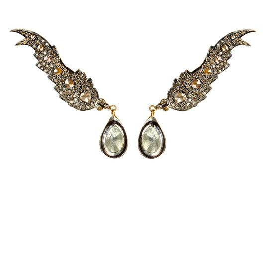 Large Fire Feather Ear Climbers