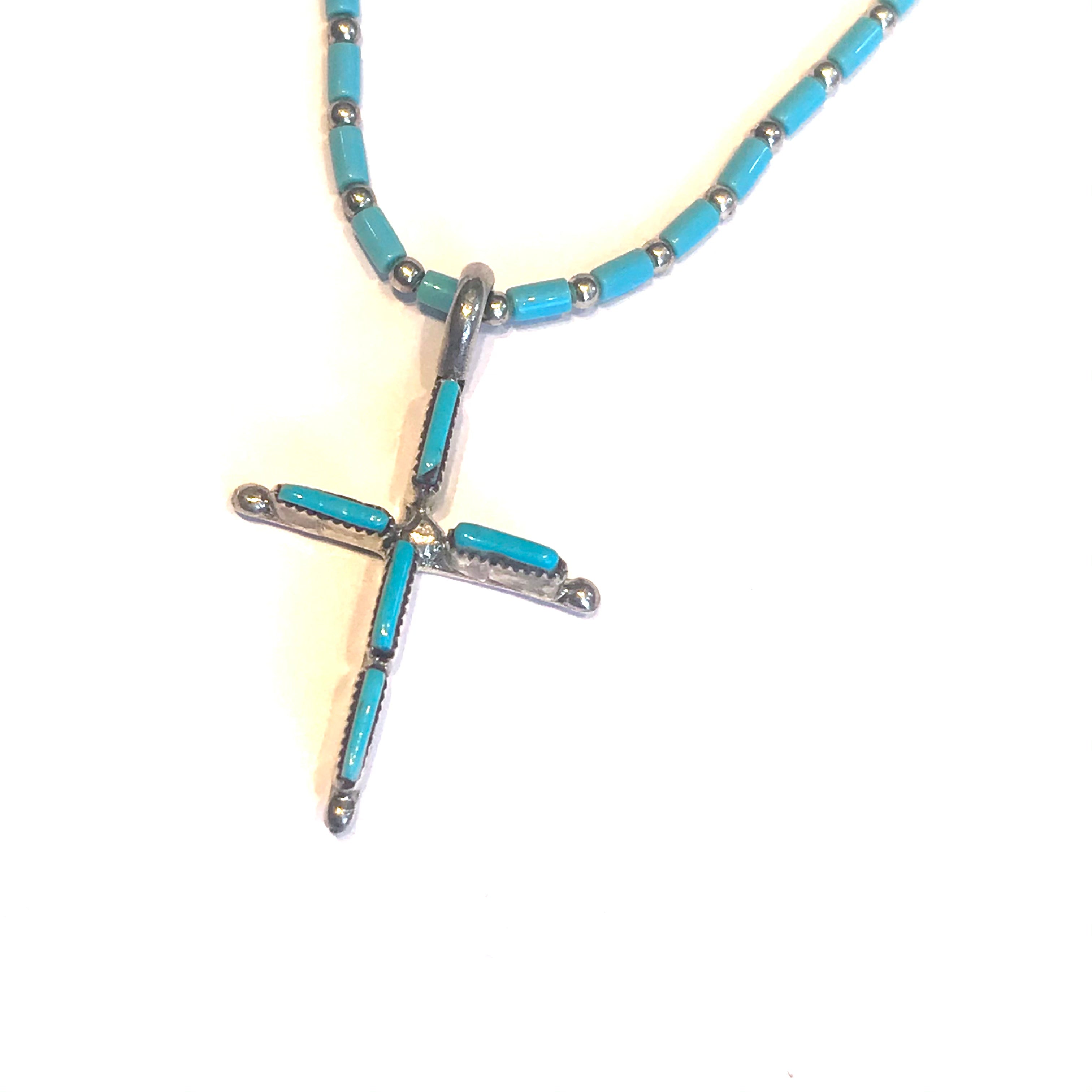 Turquoise pendent & turquoise strand