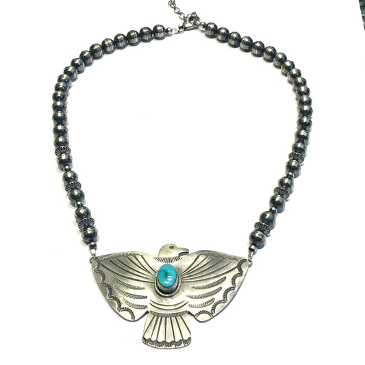 Amazing eagle/ thunderbird Navajo necklace