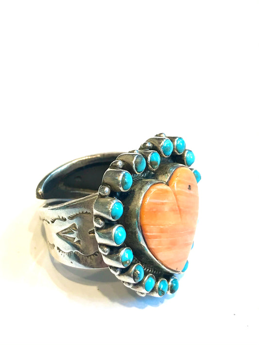 Navajo heart ring