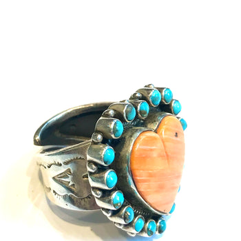 Navajo heart ring