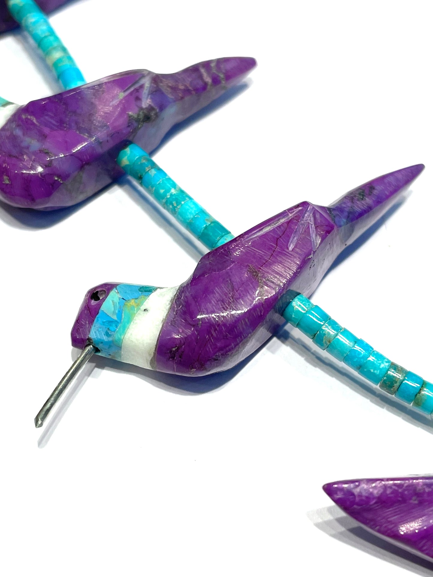 New sugalite power animal necklace hummingbird