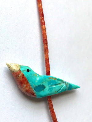 New  turquoise power animal necklace