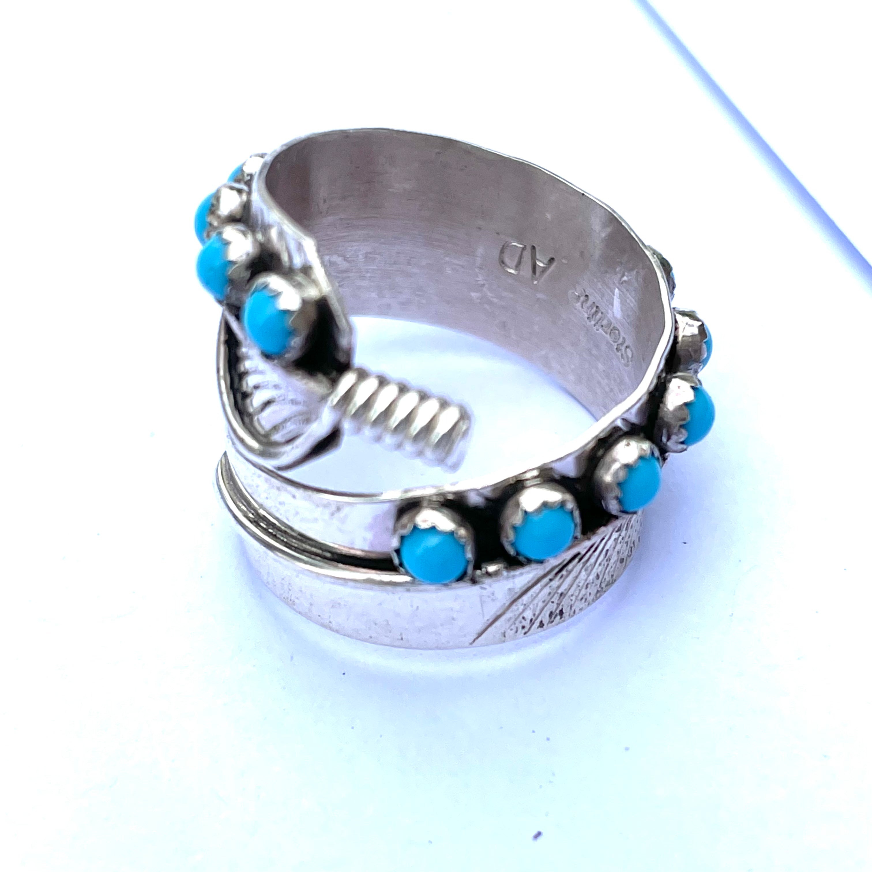 Navajo Feather ring sterling silver