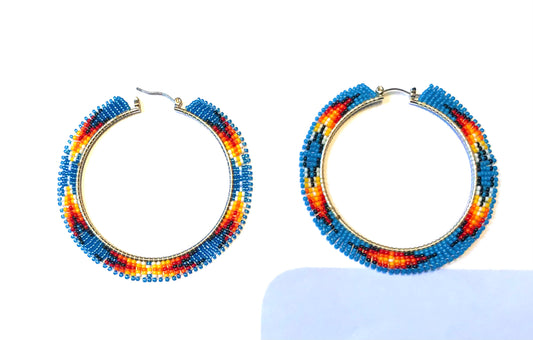 Beaded hoop