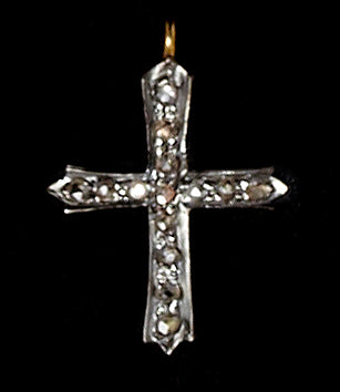 Diamond Cross Charm