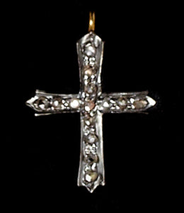 Diamond Cross Charm