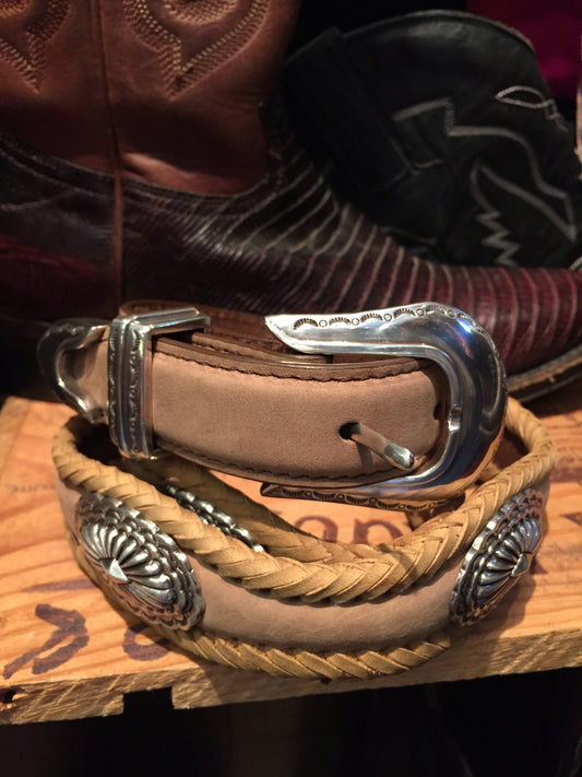 Tan concho belt