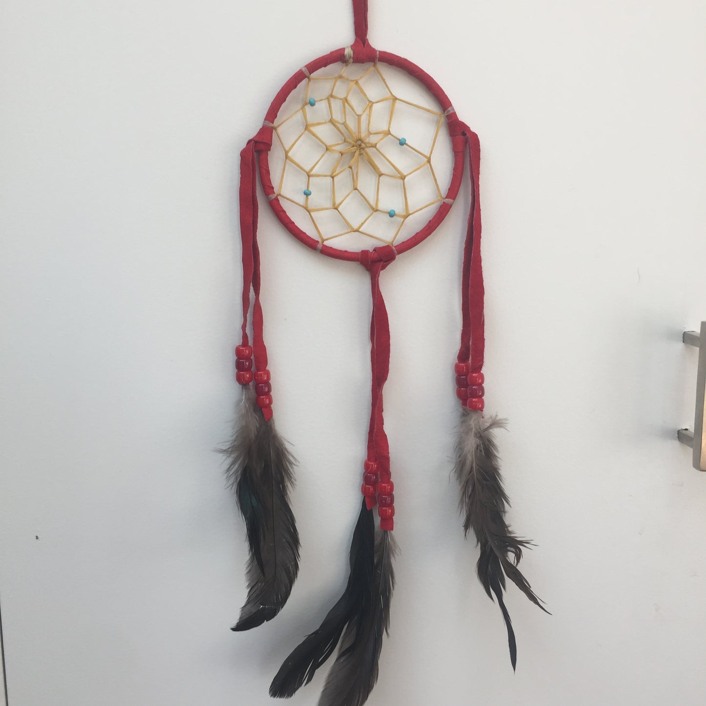 Dream catcher red suede