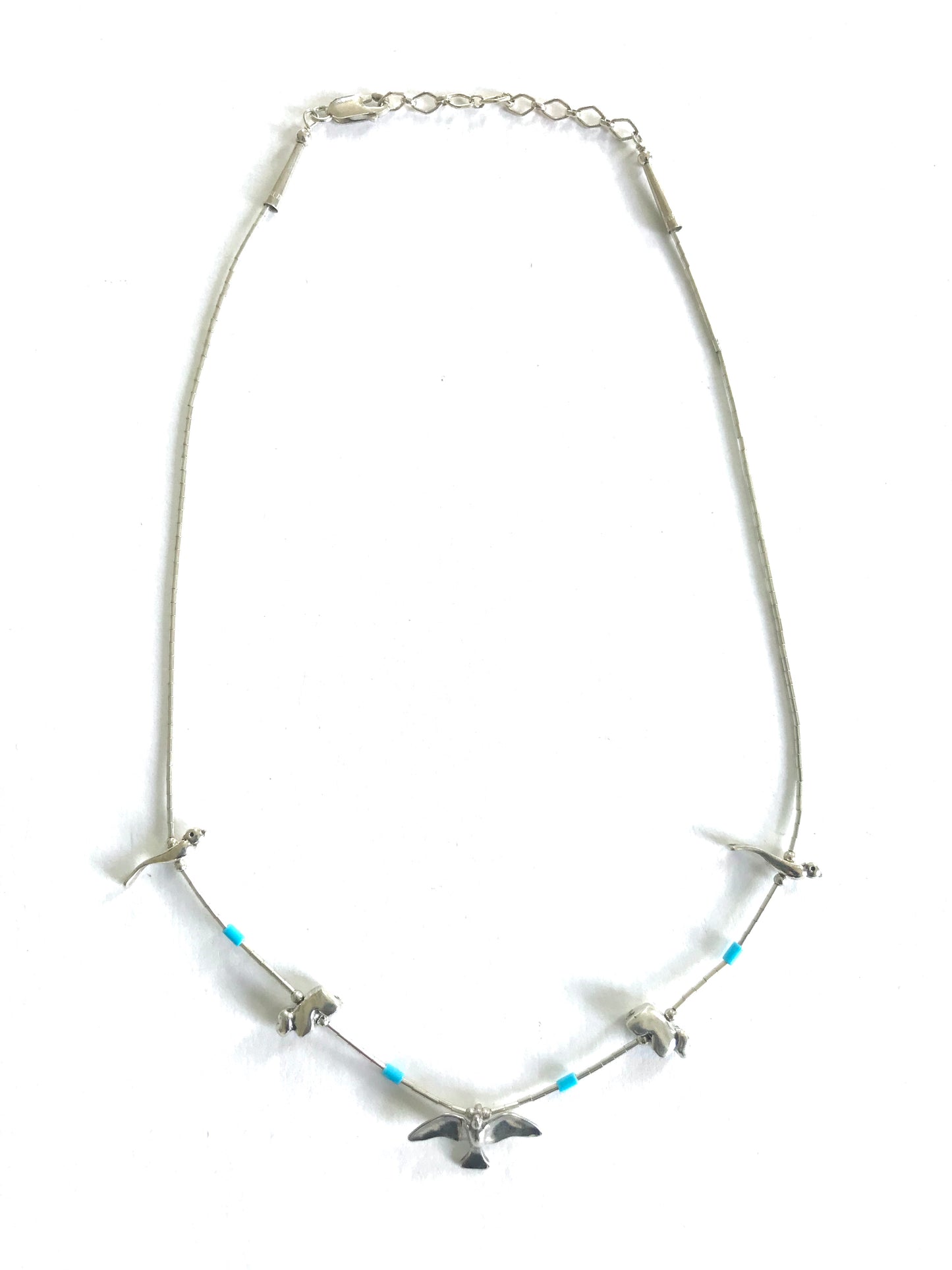 Sterling silver short power animal necklace