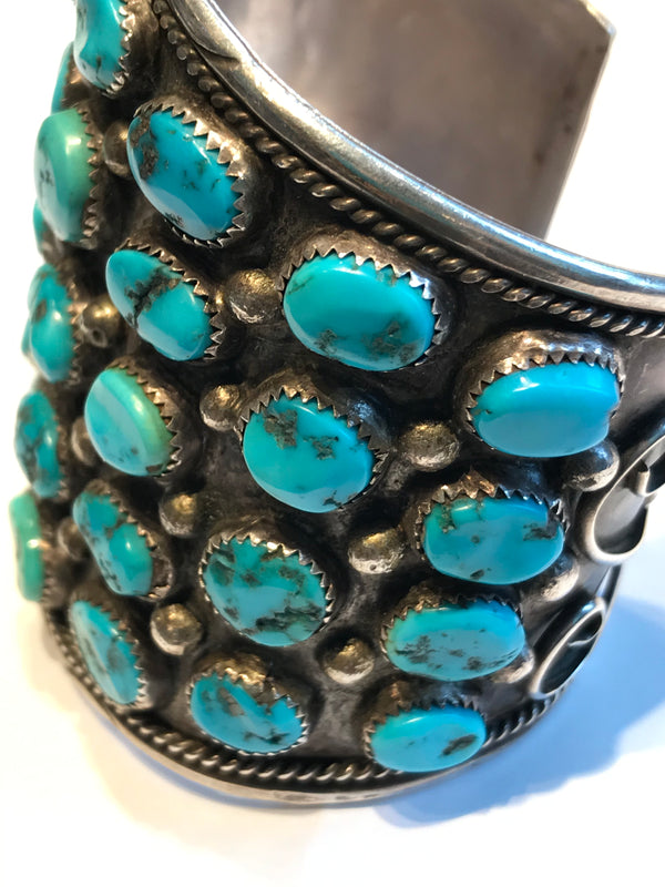 Amazing 5 row wide bracelet Navajo
