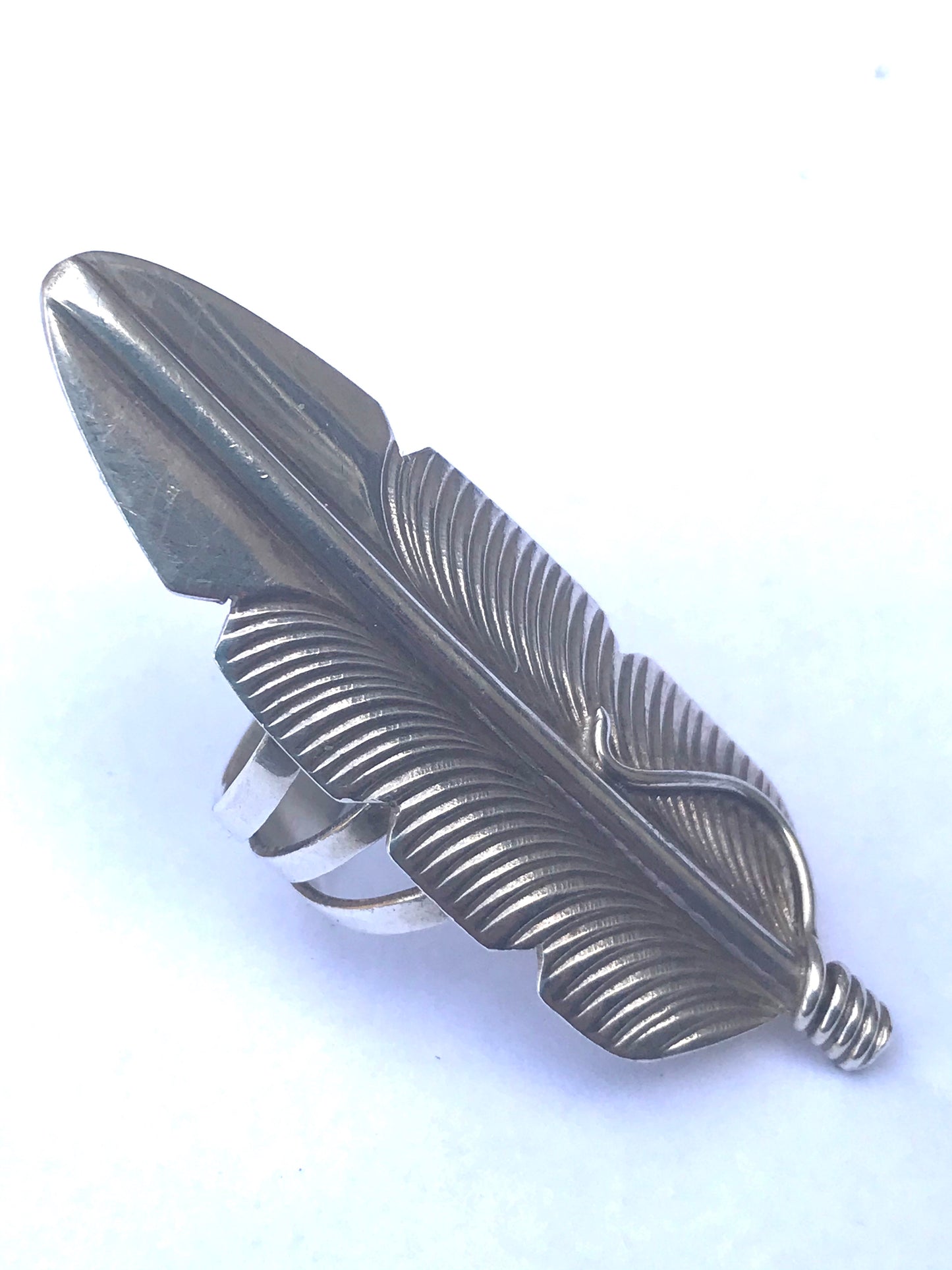 Feather sterling silver
