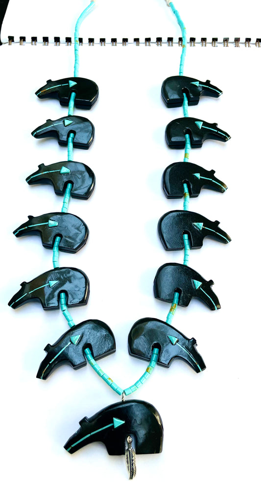 New Long Bear Power animal necklace