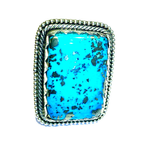 Large amazing Navajo turquoise ring