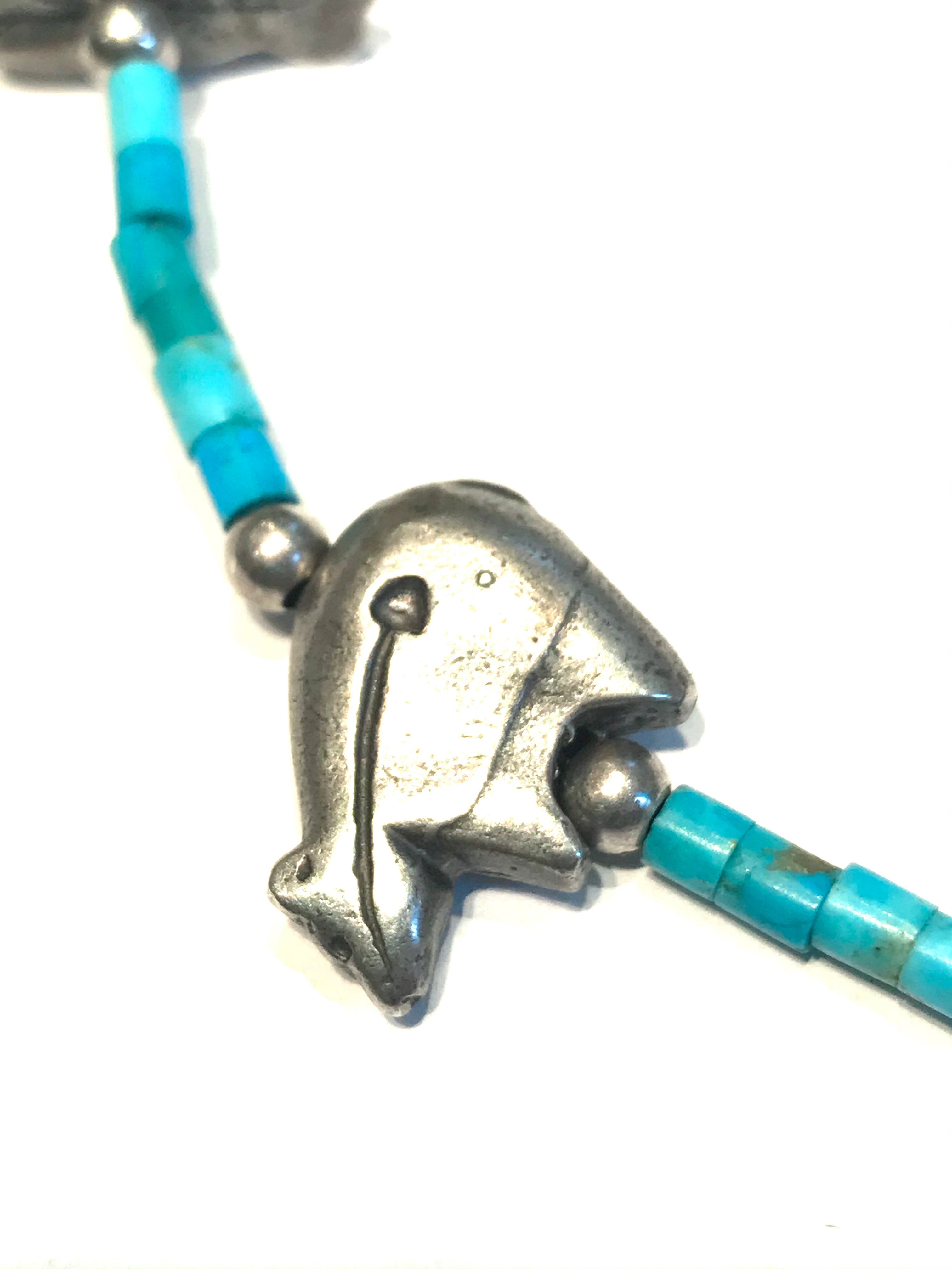 Amazing Sterling silver power animal necklace