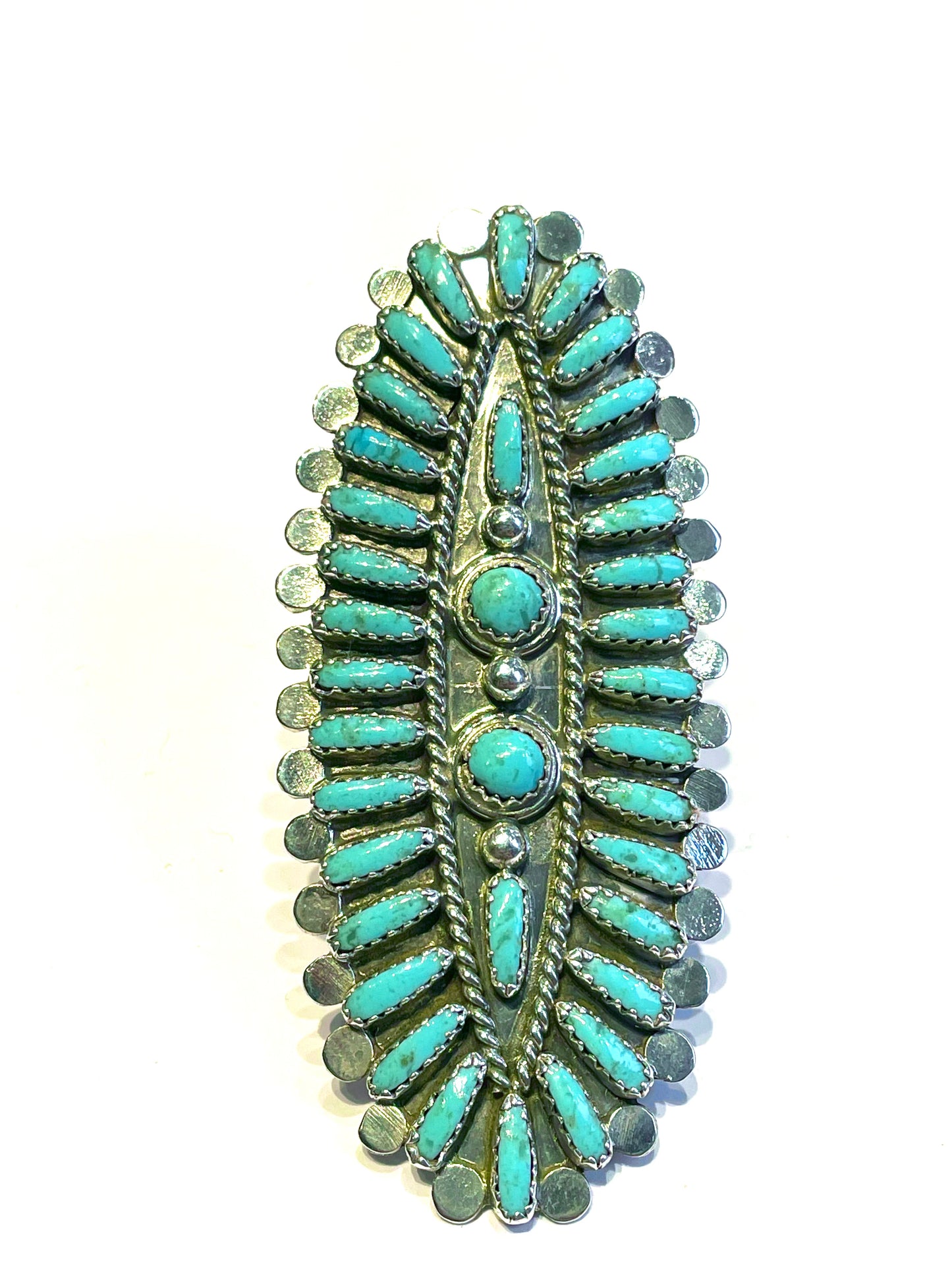 Zuni needlepoint ring Large 3 inch