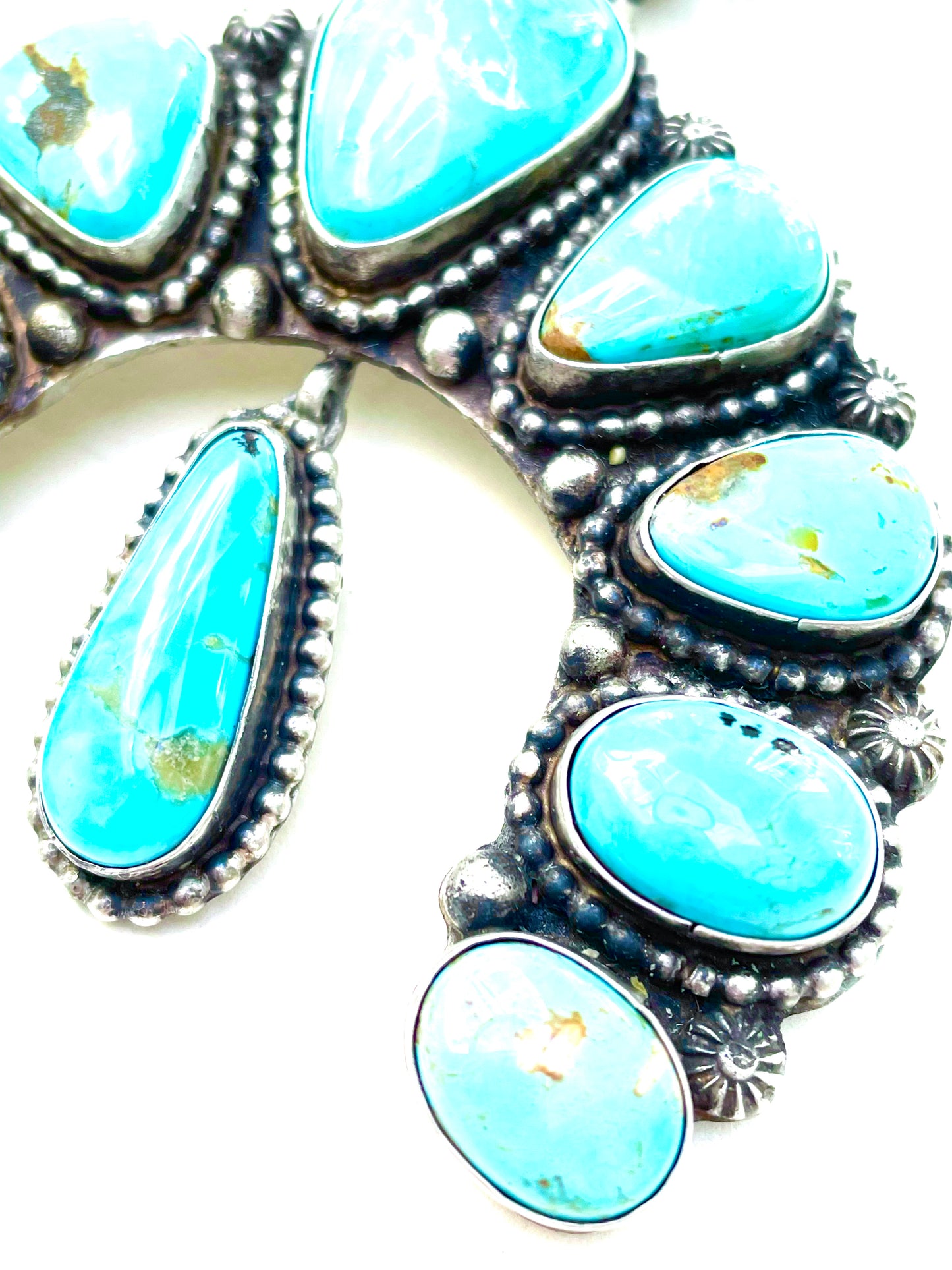 Squash Navajo blossom necklace