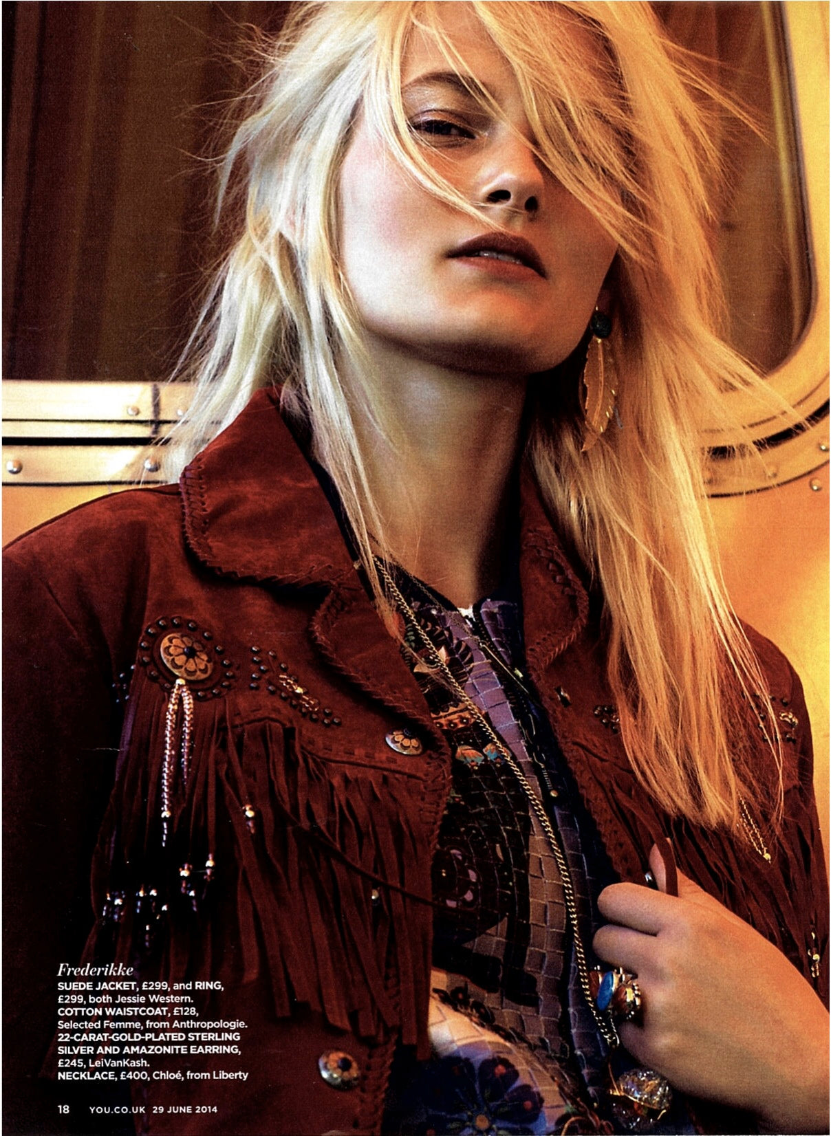 Brown Suede Fringed Jacket