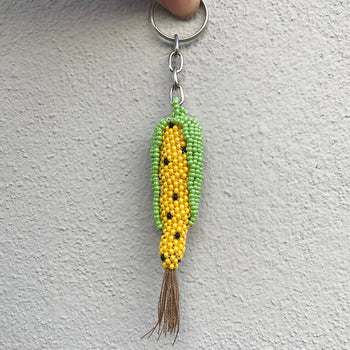 Corn Beaded Keyring