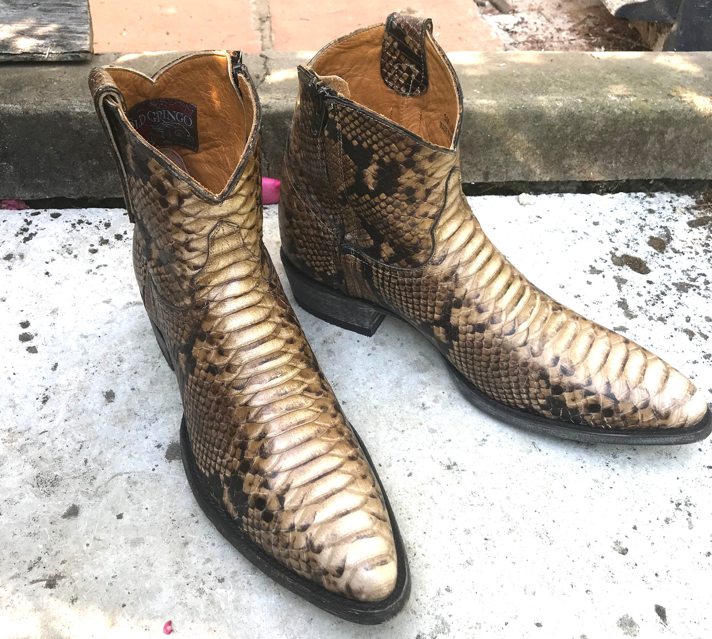 Jessie Western brand vintage python print