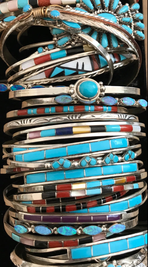 Fine zuni inlaid bracelet