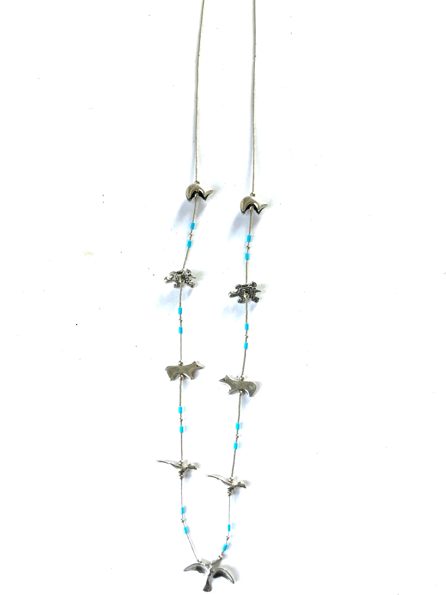 Power animal Necklace Sterling silver / 24 inch