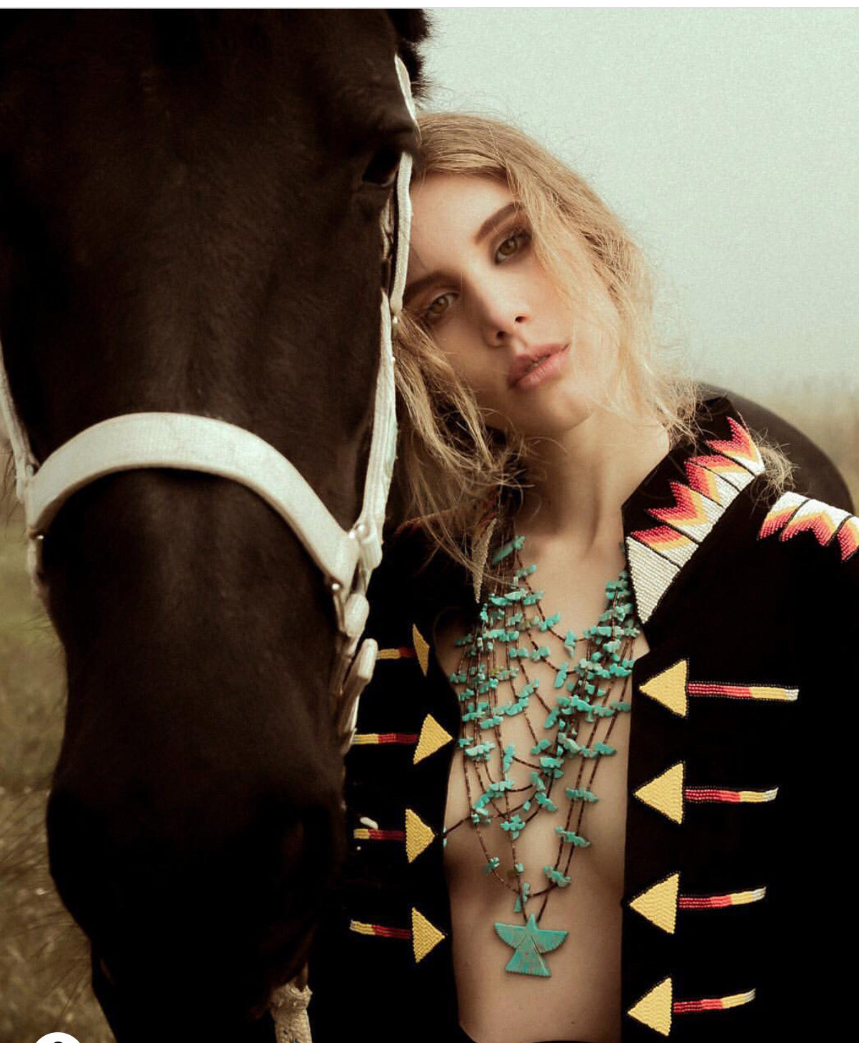 Turquoise Power animal long turquoise