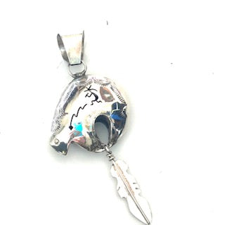 Bear silver pendent