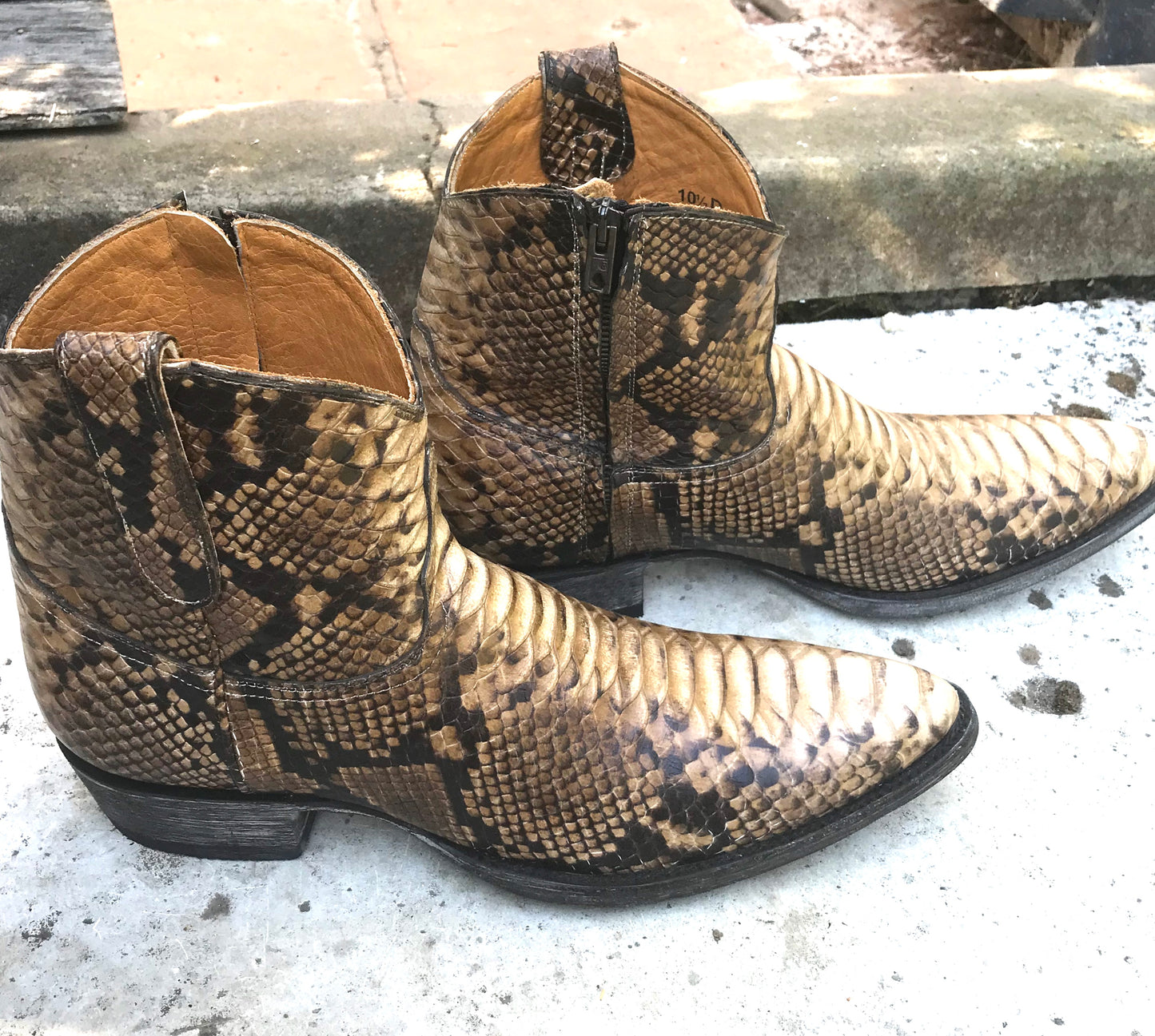 Jessie Western brand vintage python print