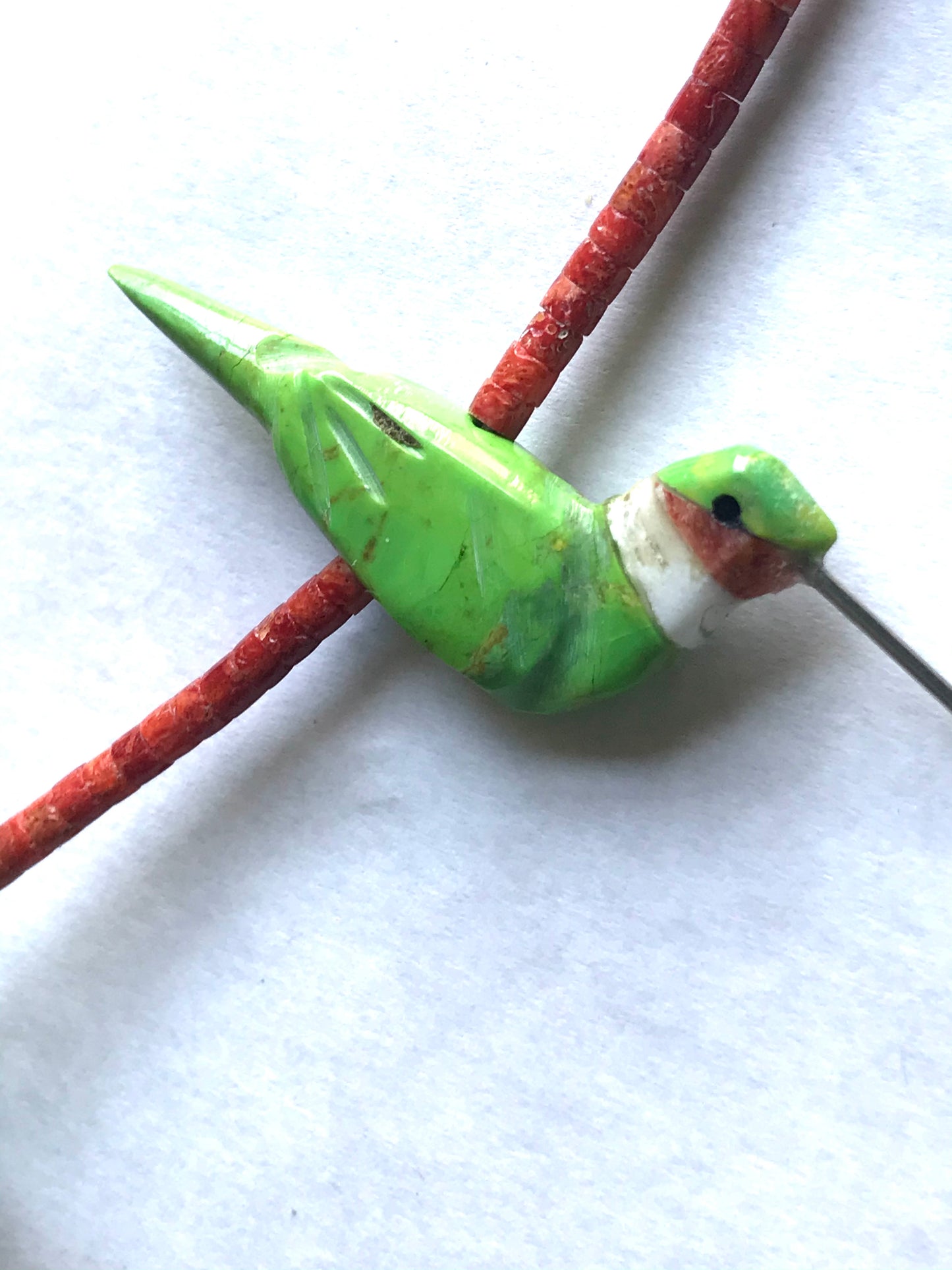 New gaspiate & coral power animal necklace