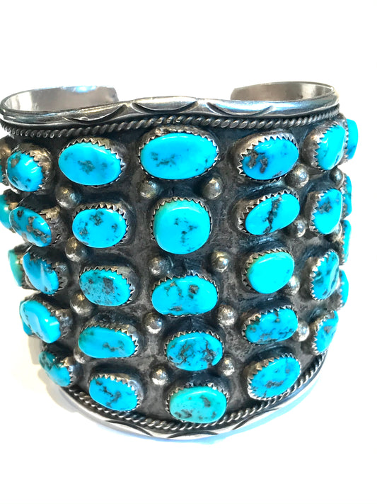 Amazing 5 row wide bracelet Navajo