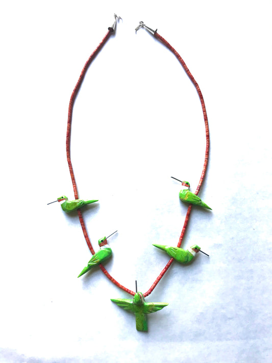 New gaspiate & coral power animal necklace