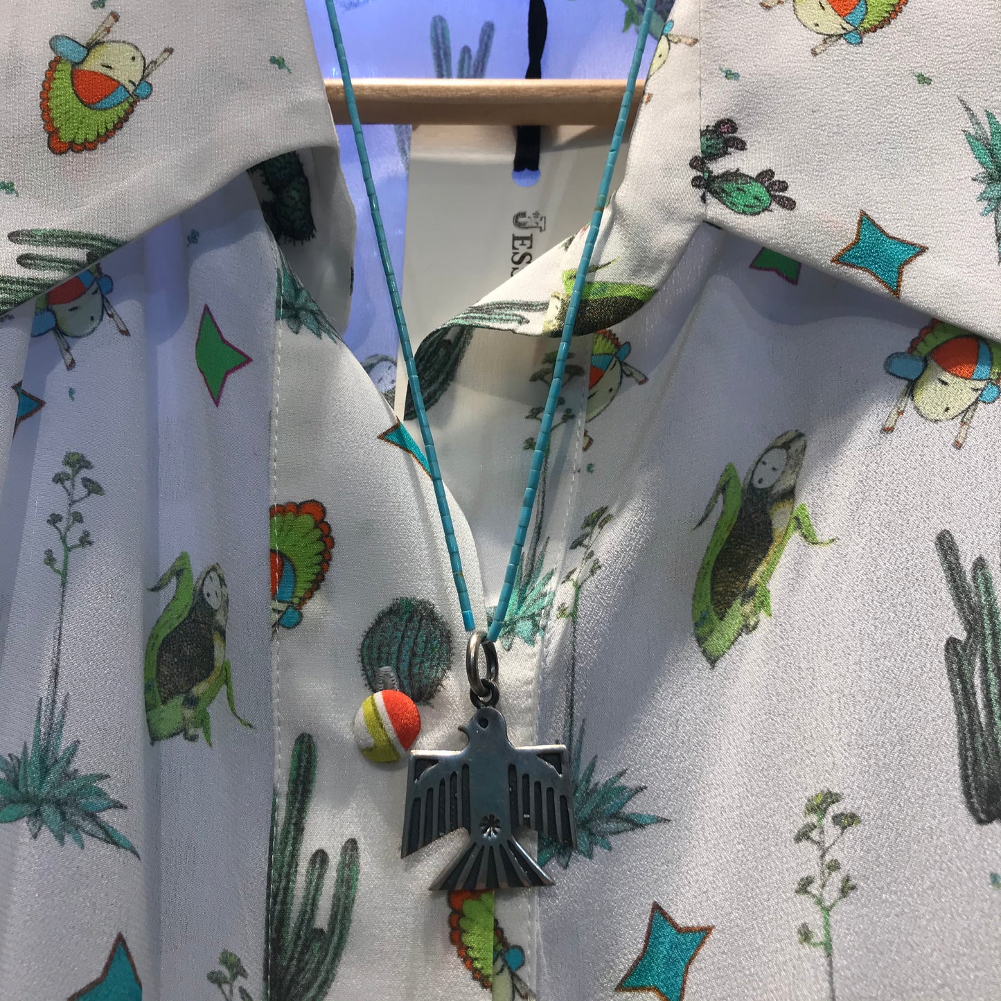 Sterling silver eagle pendent