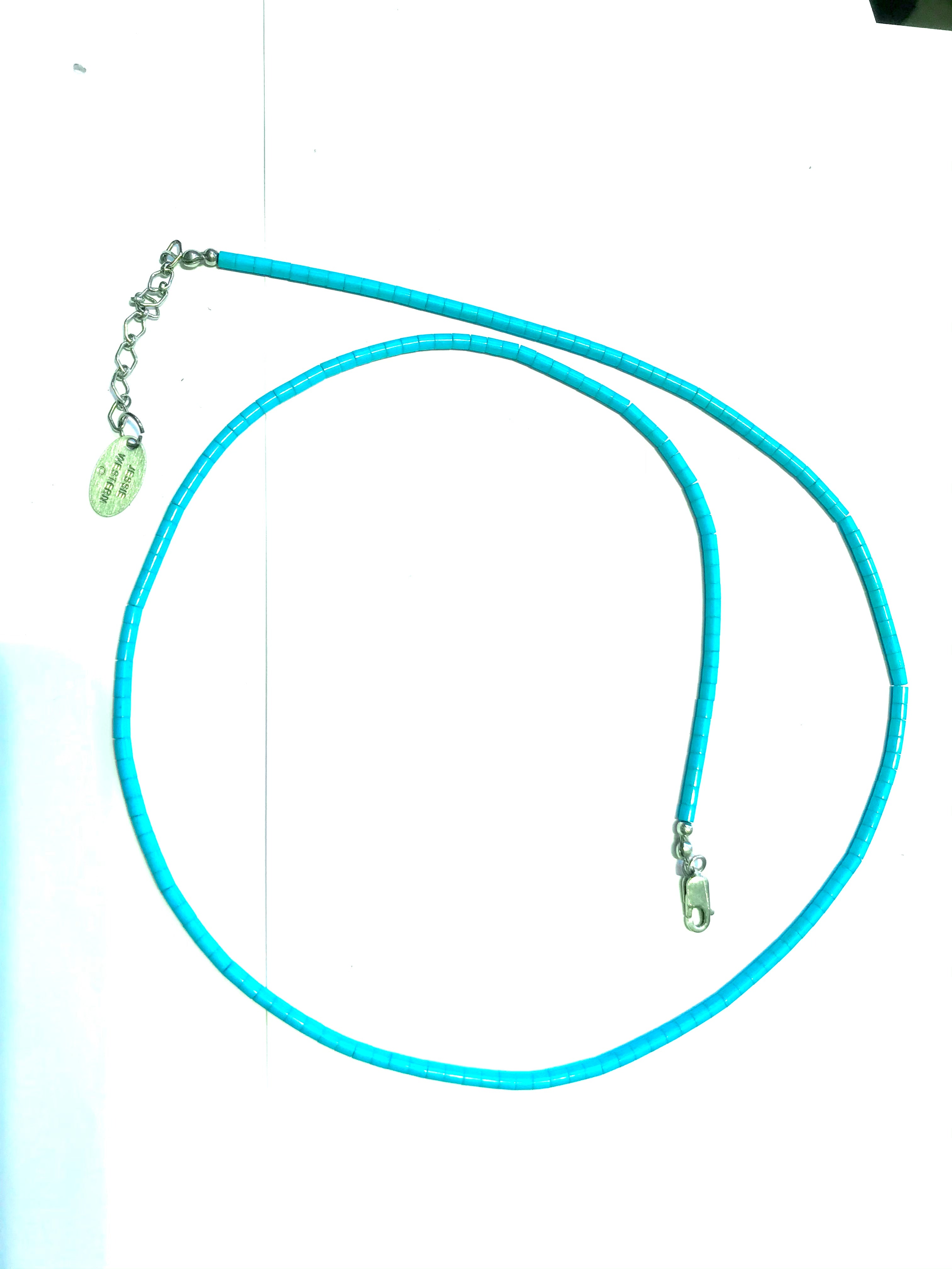 Long 18 inch turquoise strand