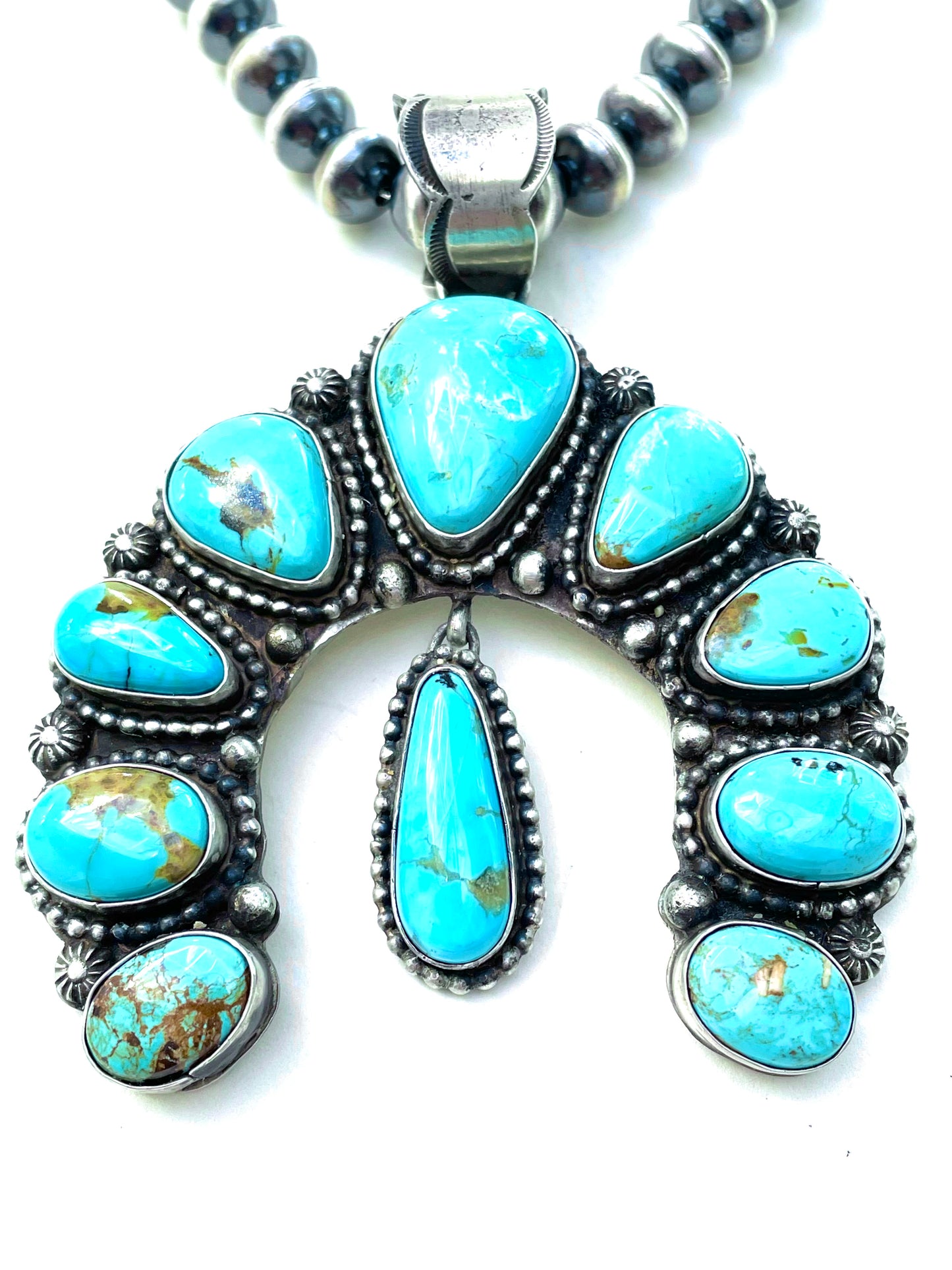 Squash Navajo blossom necklace