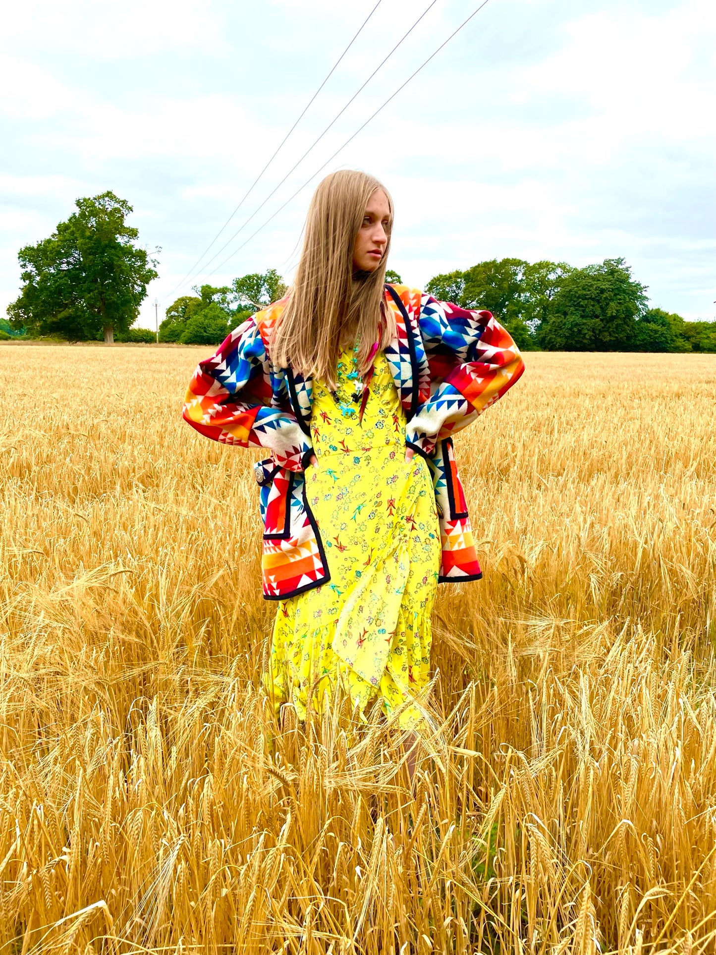 Limited edition rainbow med c pocket coat
