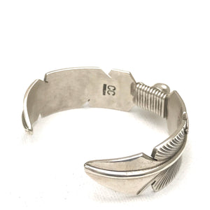 Feather bracelet sterling silver