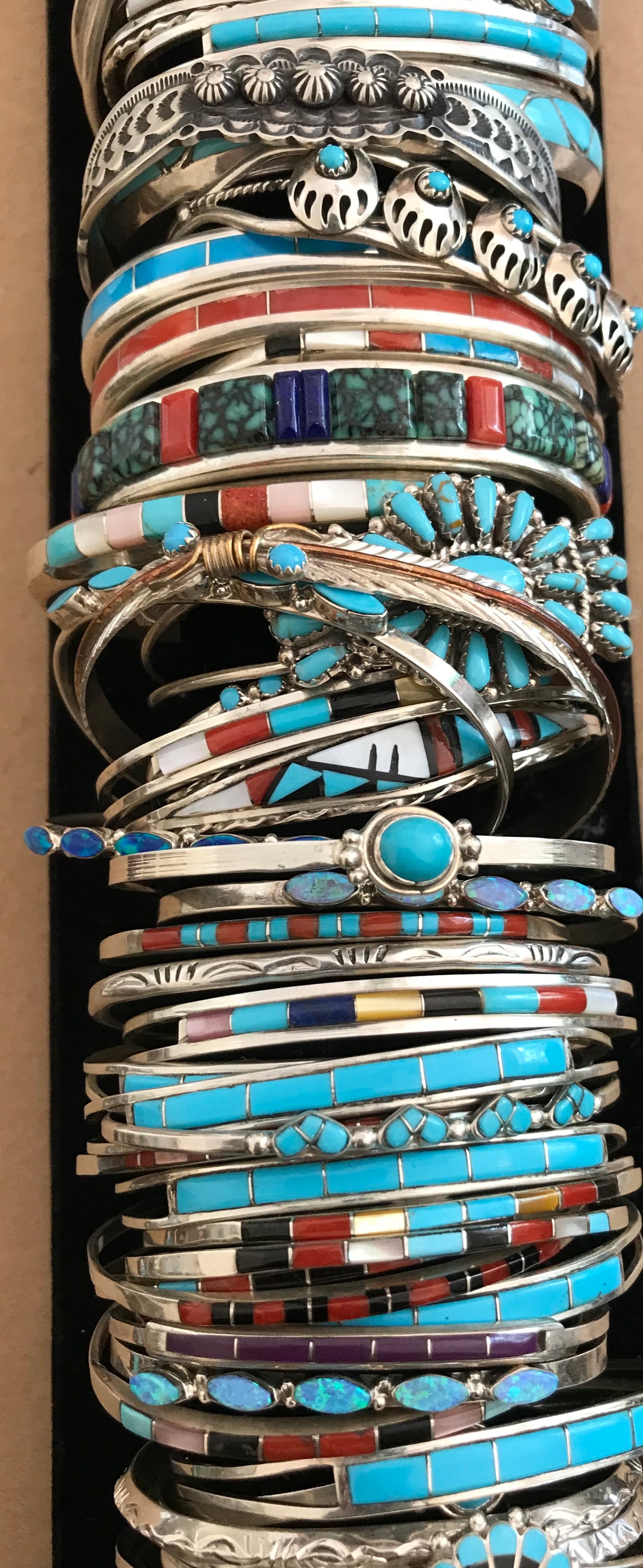 Fine zuni inlaid bracelet
