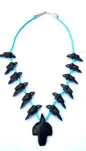 New Raven power animal necklace