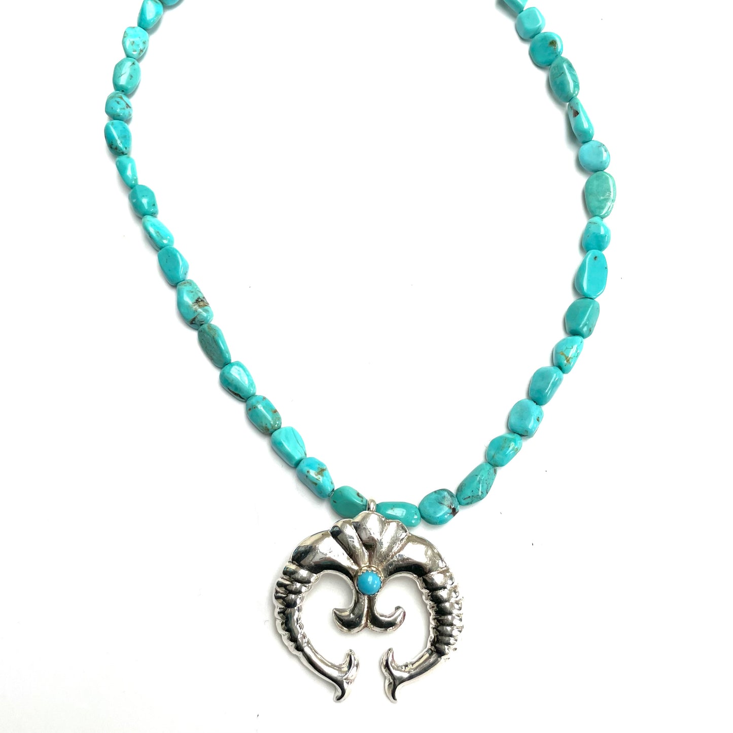 Turquoise naja necklace