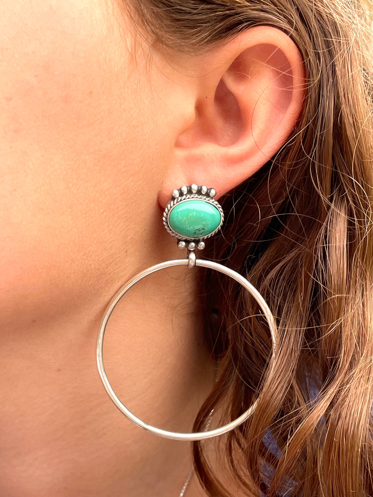 Navajo hoop earrings