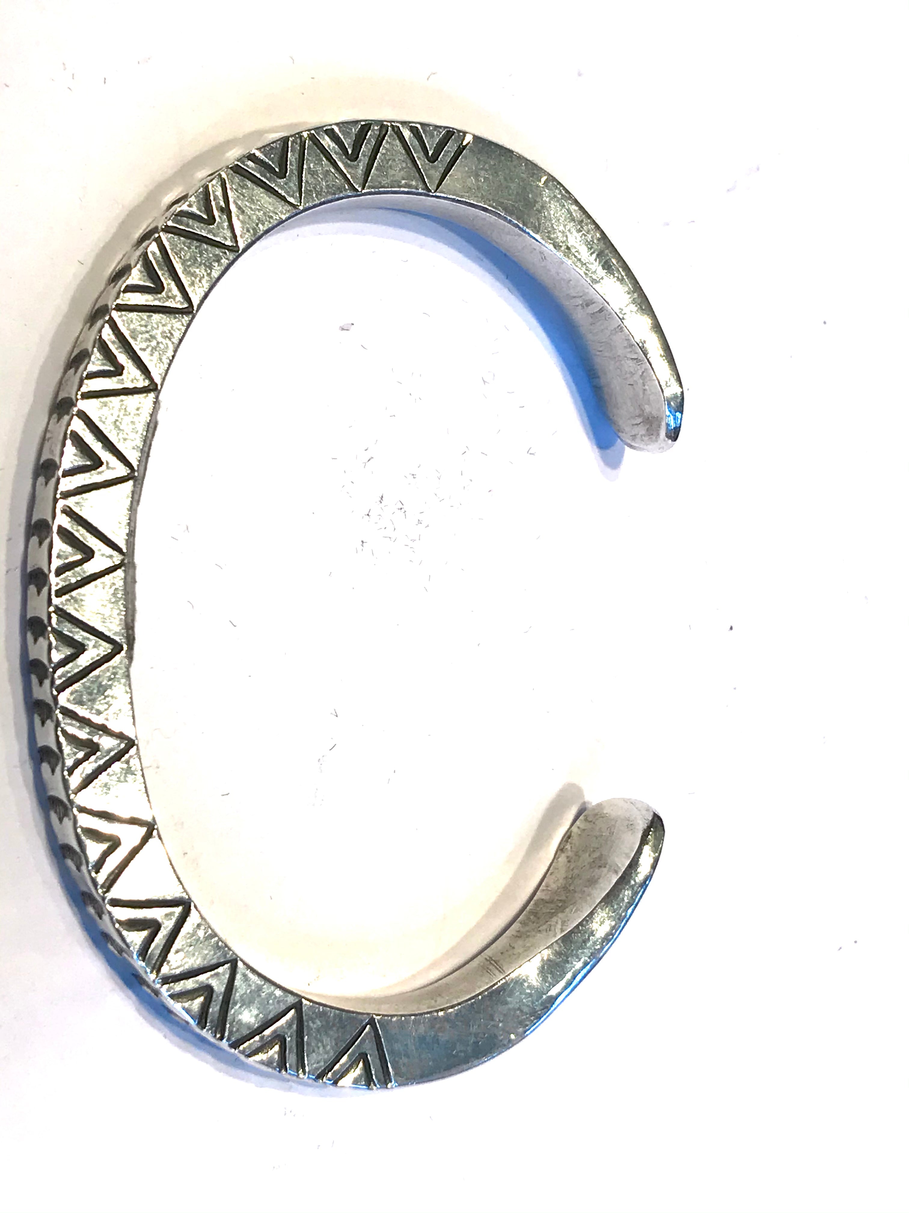 Sterling silver Navajo bracelet