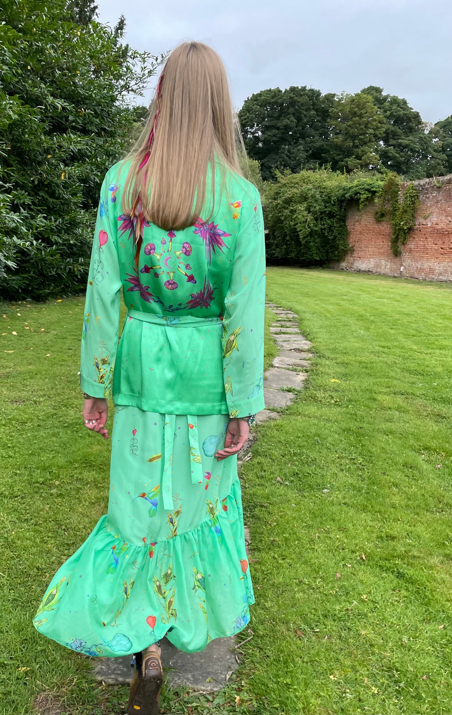 Jessie Western green dress