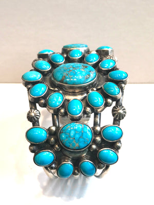 Amazing KINGMAN TURQUOISE Navajo turquoise bracelet